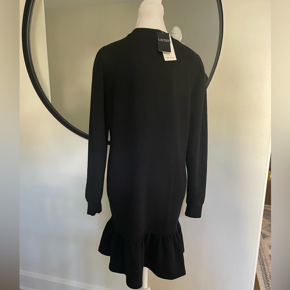 NWT Lauren Ralph Lauren sweatshirt Fleece Drop-Waist Dress size medium - Picture 5 of 8